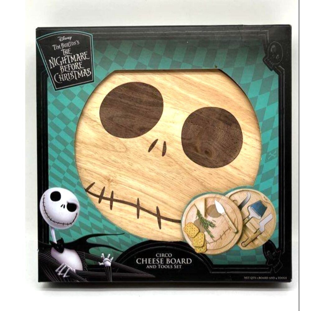 Disney Nightmare Before Christmas Cheese Board And Tool Set - NIB